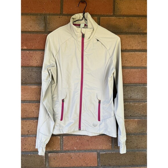 STIO Crester Softshell Jacket Full Zip | Gray Purple Trim | Women’s Size Small - Picture 1 of 16